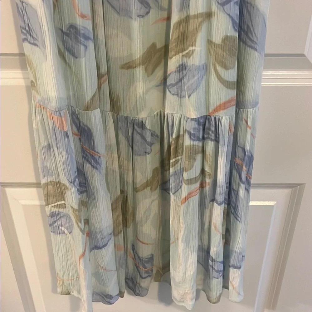 Abercrombie & Fitch Blue and Green Maxi Dress
